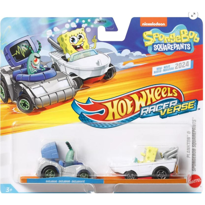 Hot Wheels – Racer Verse Plankton & Spongebob Squarepants