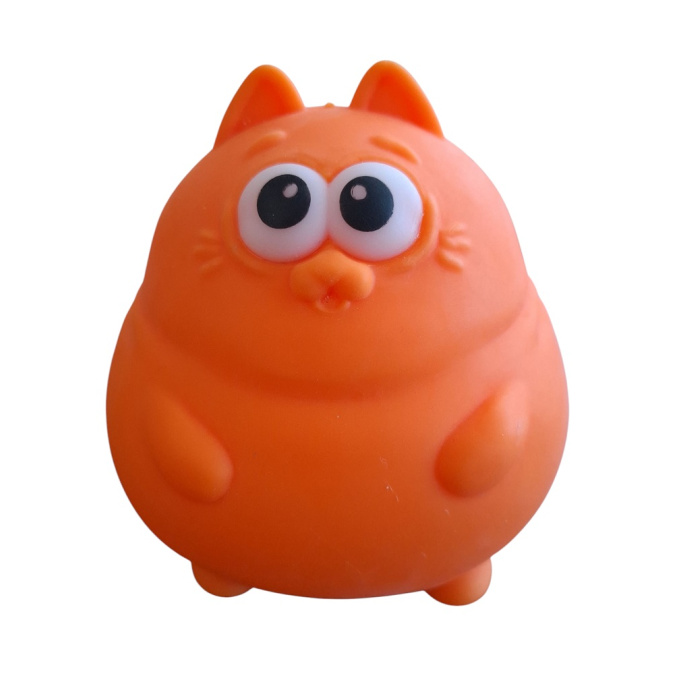 Antistresová kočka Oranžová