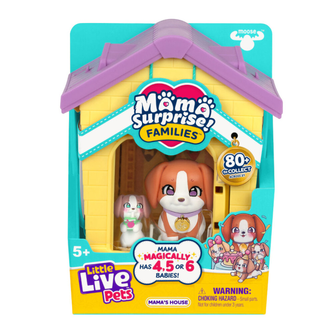Little Live Pets - Mama Surprise! Babies Žlutý Domeček