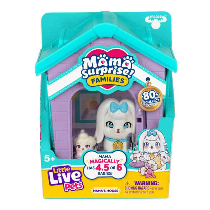 Little Live Pets - Mama Surprise! Babies Fialový Domeček