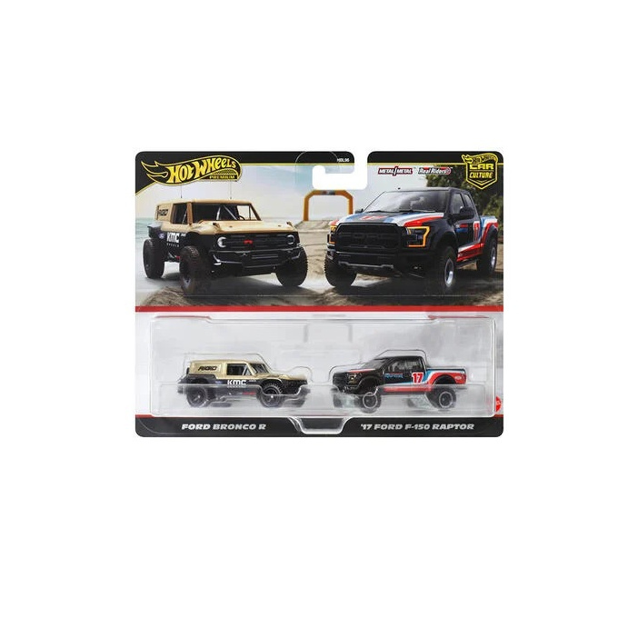Hot Wheels - Premium auto Ford Bronco R & ’17 Ford F-150 Raptor