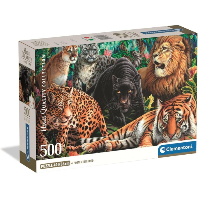 Puzzle 500 - Divoké šelmy