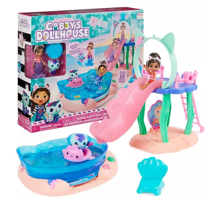 Gabby's Dollhouse – Bazén se skluzavkou