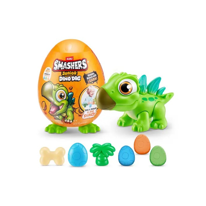 Smashers - Junior dinosaurus Zelený Dino