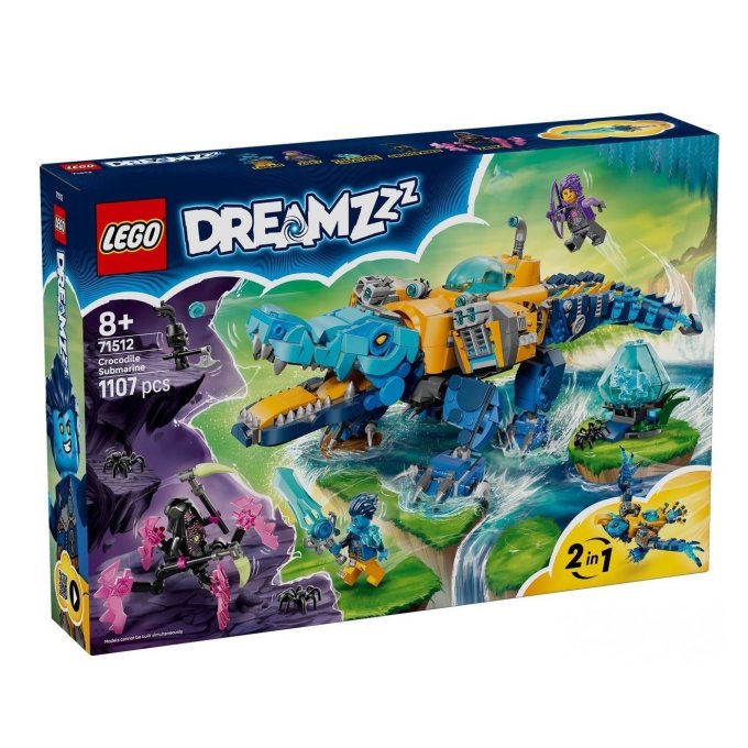 71512 Lego DreamZzz – Krokodýlí ponorka