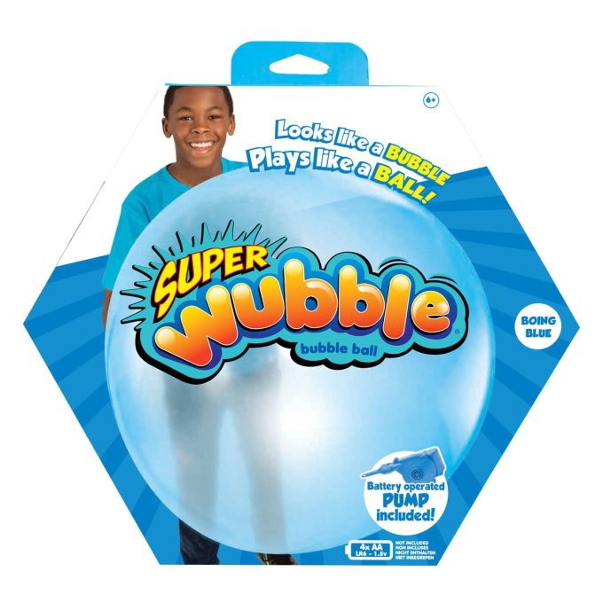 Míč nafukovací - Super Wubble Modrá