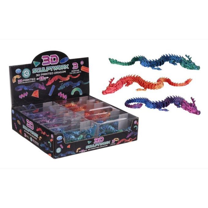 3D Drak flexibilní 45 cm