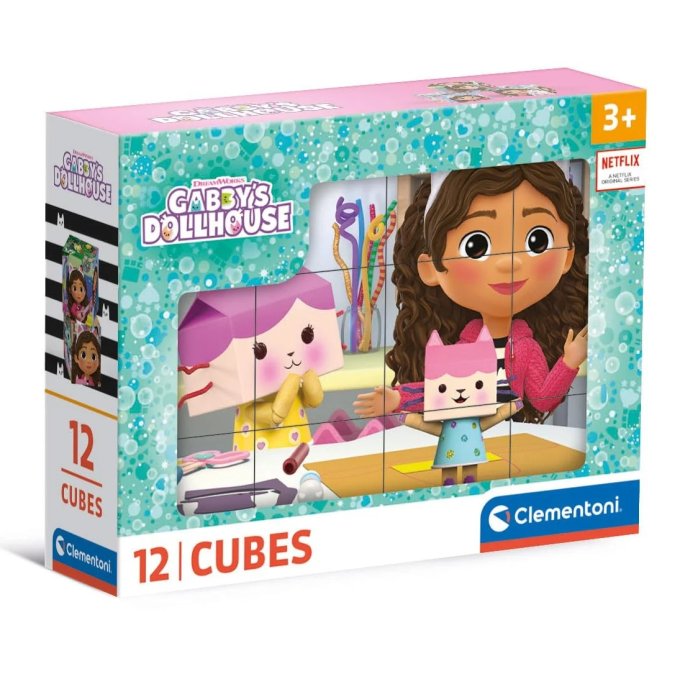 Gabby's Dollhouse - Obrázkové kostky 12 ks