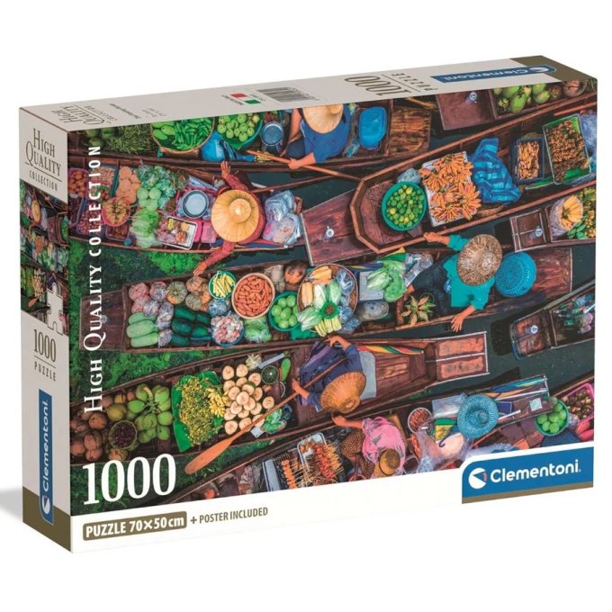 Puzzle 1000 - Thajský plovoucí trh