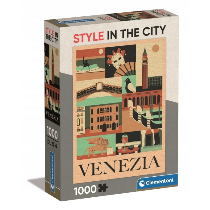 Puzzle 1000 - Styl ve městě Benátky