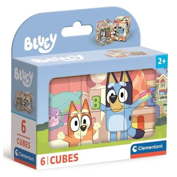Bluey - Obrázkové kostky 6 ks
