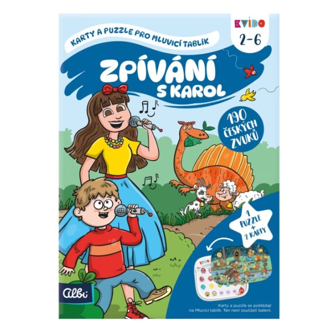 Kvído - Karty a puzzle pro mluvicí tablík - Zpívaní s Karol