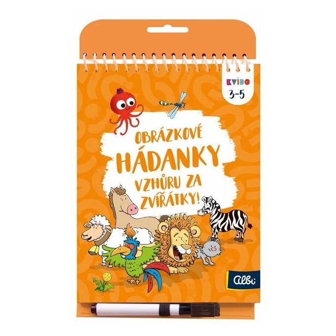 Kvído - Obrázkové hádanky - Vzhůru za zvířátky
