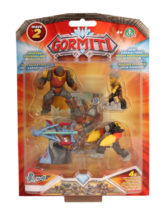 Gormiti Wave 2 - Figurky Lord Titano, Trek, Orion, Hurik
