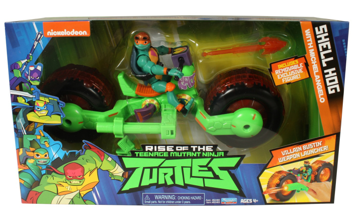 Ninja Turtles - Motorka s figurkou Michelangelo