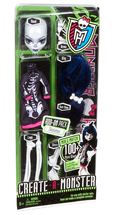 Monster High - Sestav si príšerku Skeleton