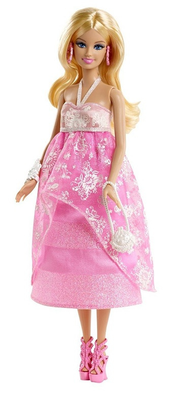 Barbie růžová BFW17
