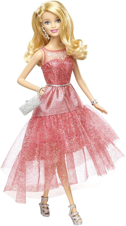 Barbie růžová BFW17