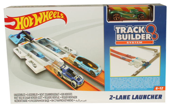 Hot Wheels - Dráha Track Builder 2-Lane Launcher