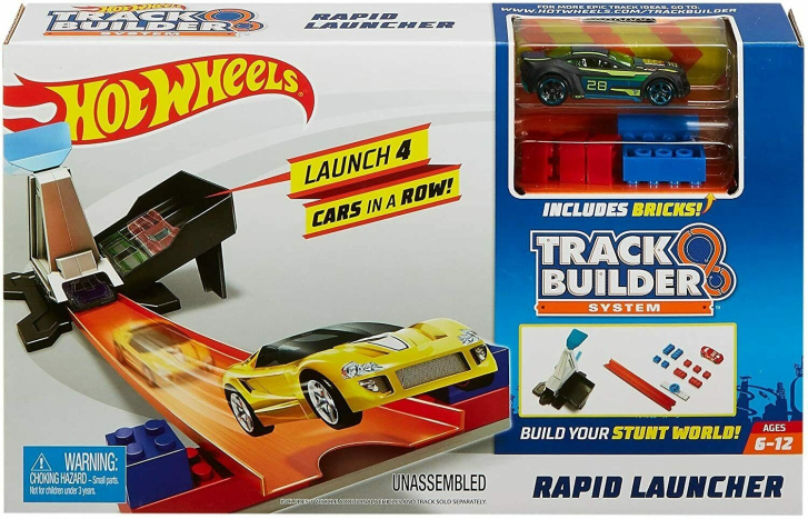 Hot Wheels - Dráha Track Builder Rapid Launcher