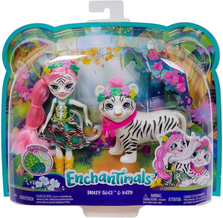 Enchantimals - Panenka se zvířátkem Tadley Tiger & Kitty