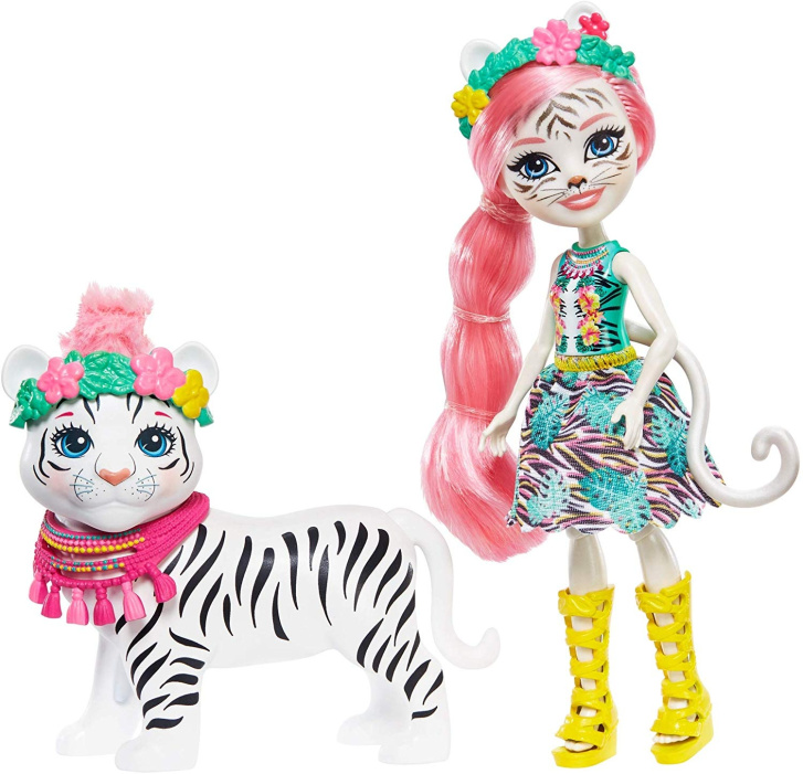 Enchantimals - Panenka se zvířátkem Tadley Tiger & Kitty