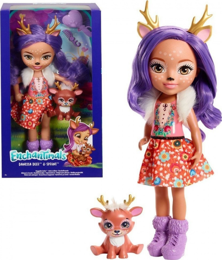 Enchantimals – Panenka se zvířátkem Danessa Deer & Sprint