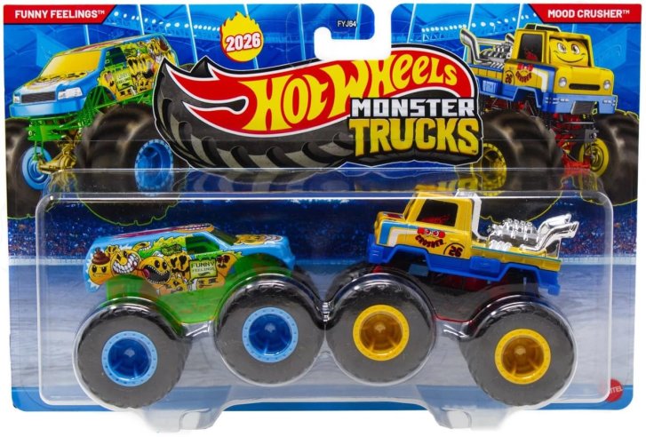 Hot Wheels Monster Trucks – Demoliční duo DragBus VS Volkswagen Beetle HNX28