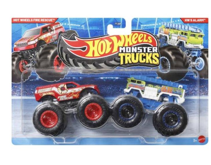 Hot Wheels Monster Trucks – Demoliční duo DragBus VS Volkswagen Beetle HNX28