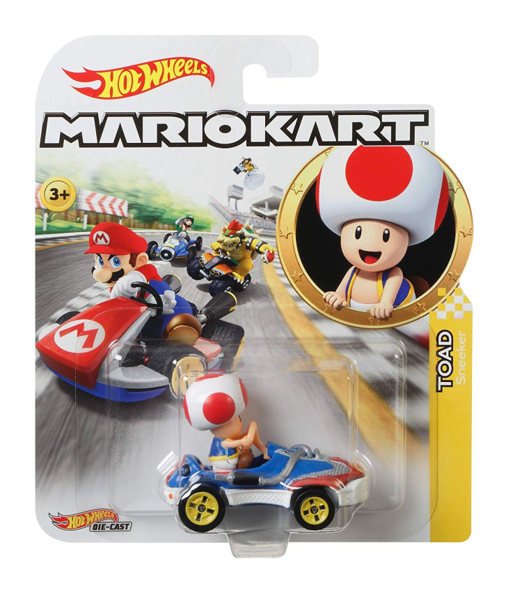 Hot Wheels - Super Mario autíčko Toad