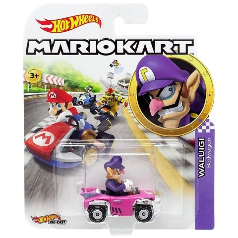Hot Wheels - Super Mario autíčko Waluigi