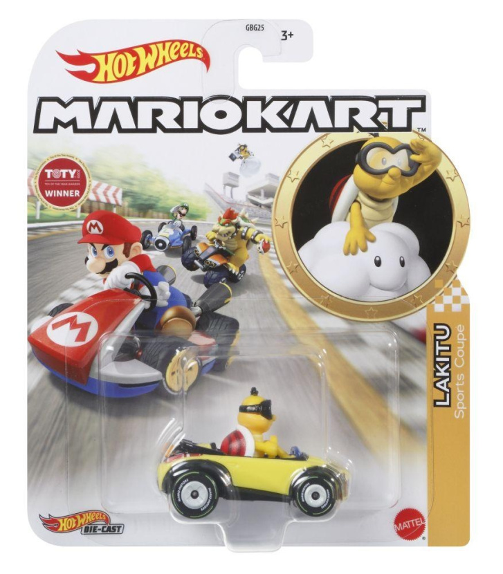 Hot Wheels - Super Mario autíčko Lakitu