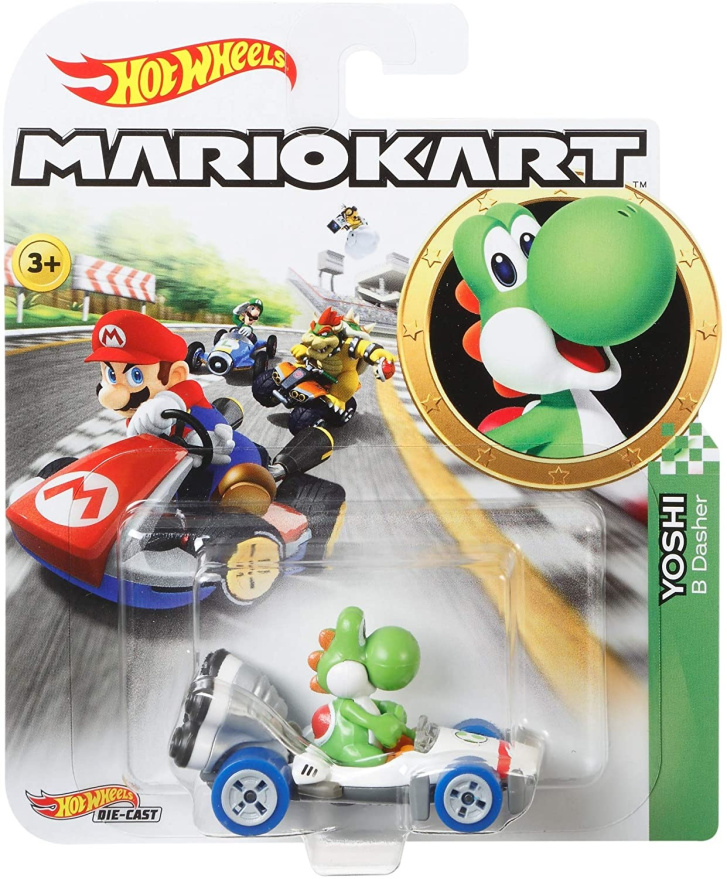 Hot Wheels - Super Mario autíčko Yoshi