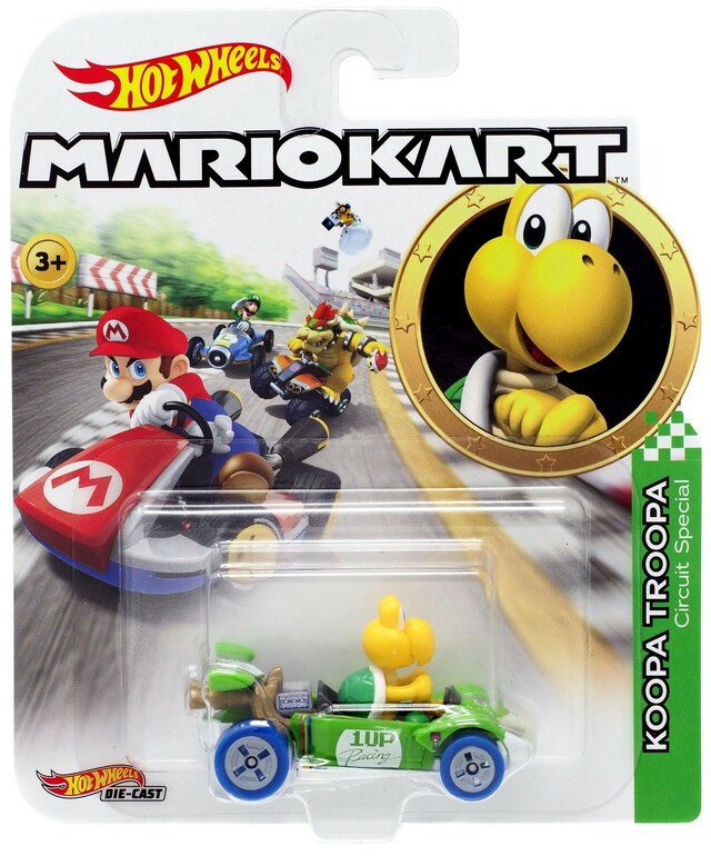 Hot Wheels - Super Mario autíčko Koopa Troopa