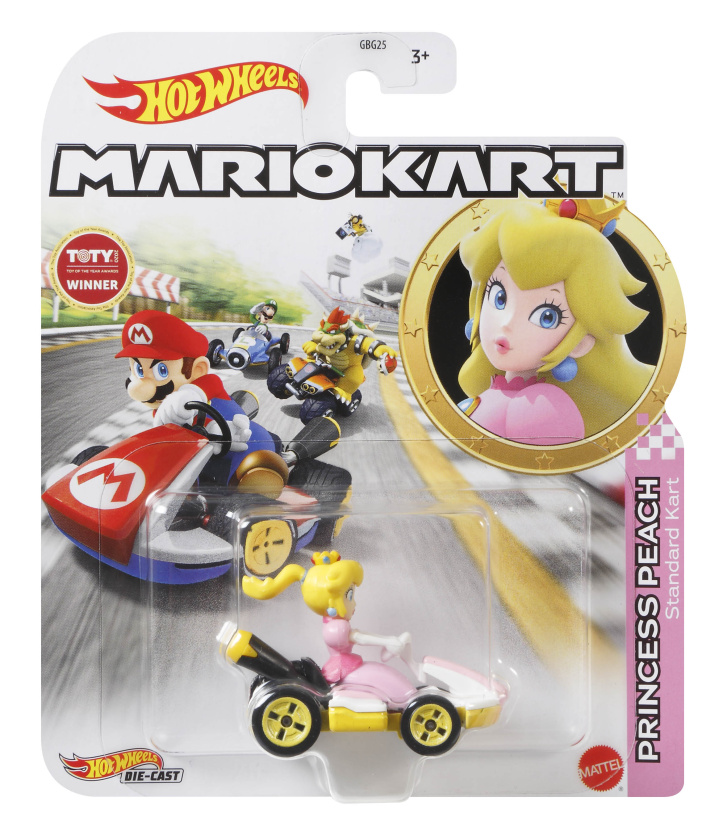 Hot Wheels - Super Mario autíčko Princess Peach