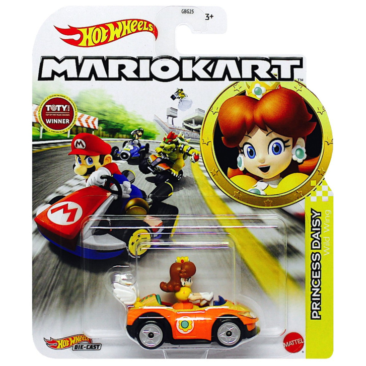 Hot Wheels - Super Mario autíčko Princess Daisy