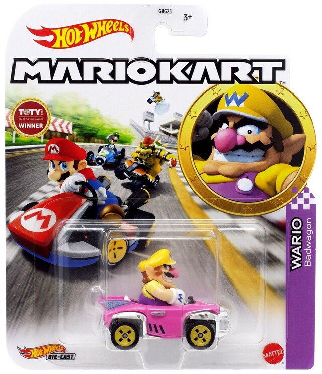 Hot Wheels - Super Mario autíčko Wario Badwagon