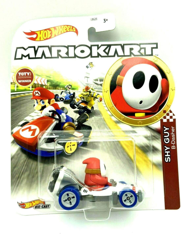 Hot Wheels - Super Mario autíčko Shy Guy