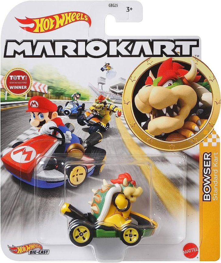 Hot Wheels - Super Mario autíčko Bowser