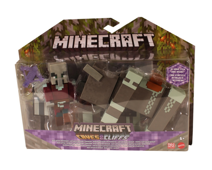 Minecraft - Figurka s doplňky Raid Captain And Ravager