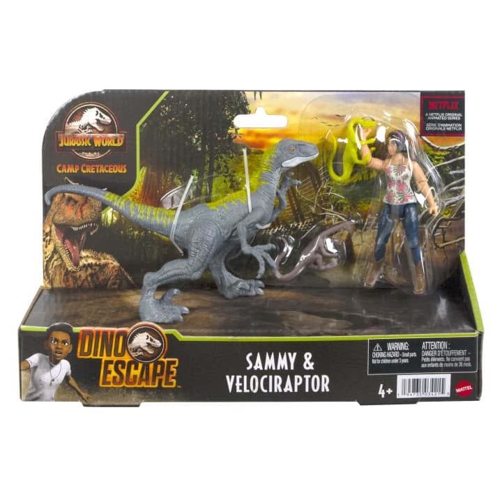 Jurassic World – Souprava figurek Sammy & Velociraptor