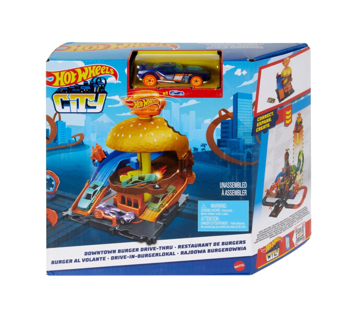 Hot Wheels – Dráha Downtown Burger Drive-Thru