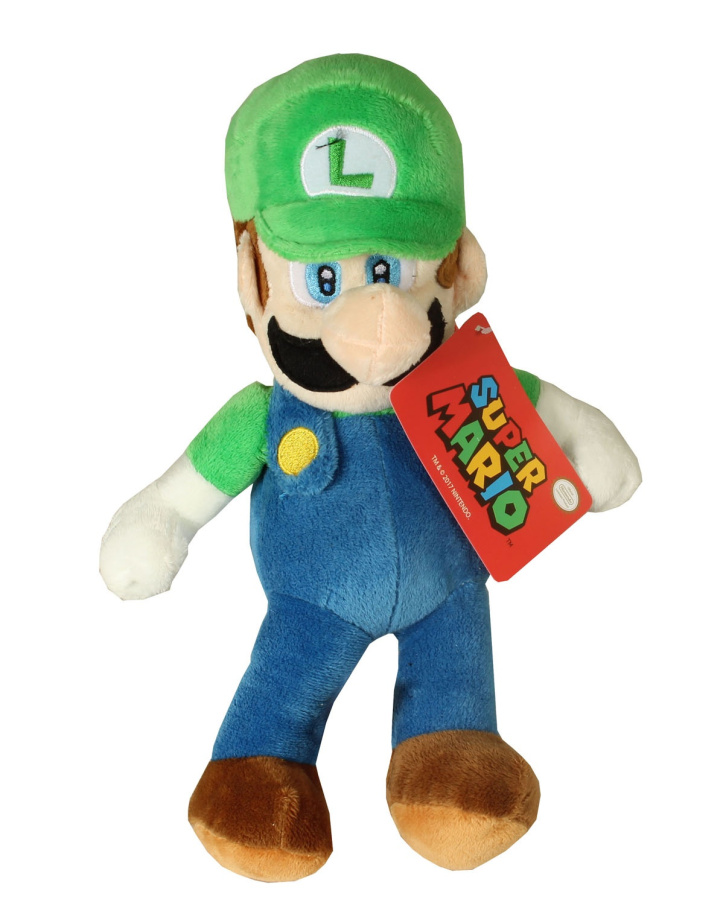 Super Mario - Plyšová postavička 25 cm Luigi