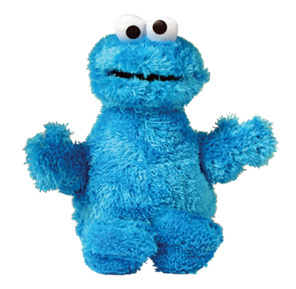 Sesame Street plyšová figurka Modrá