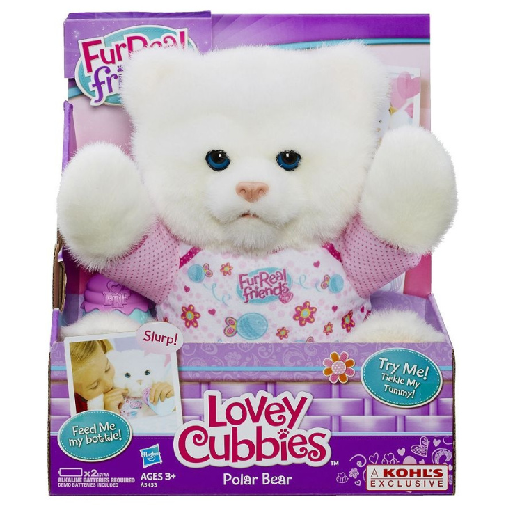 Furreal medvídek - 25 cm Bíla