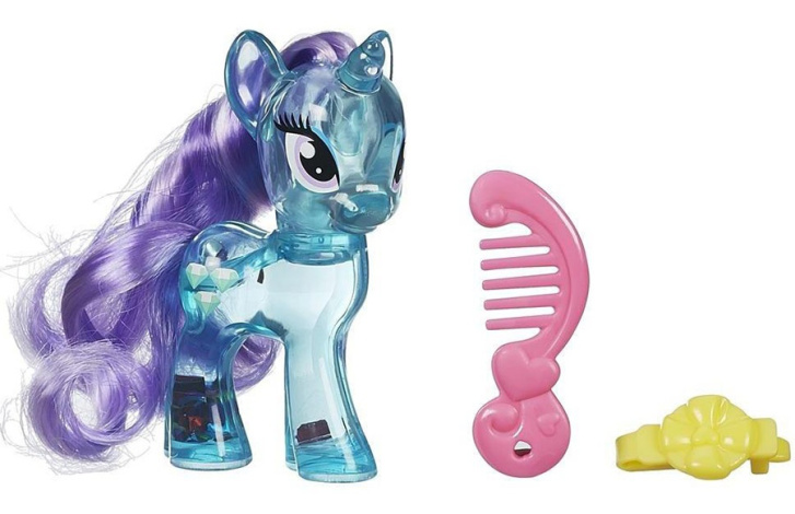 My Little Pony - Průhledný poník s třpytkami a doplňkem Applejack