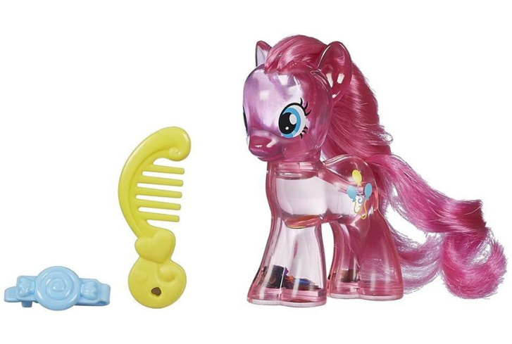 My Little Pony - Průhledný poník s třpytkami a doplňkem Applejack