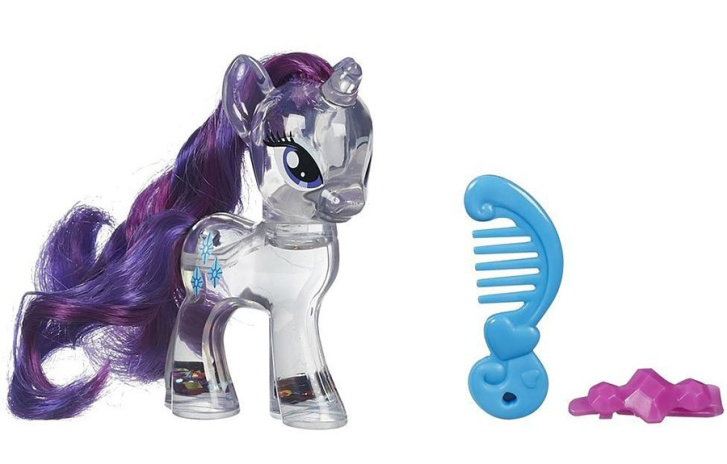 My Little Pony - Průhledný poník s třpytkami a doplňkem Applejack