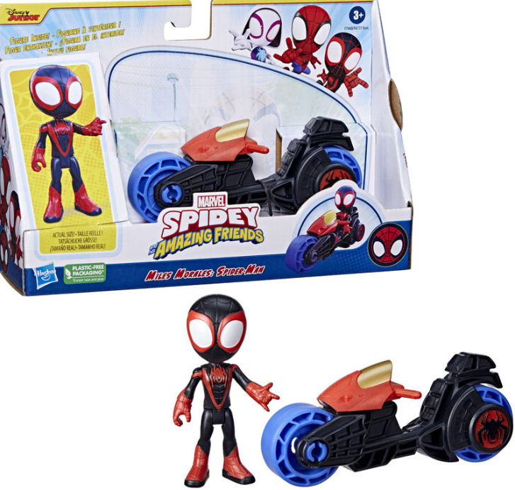 Marvel Spidey - Figurka s motorkou Miles Morales