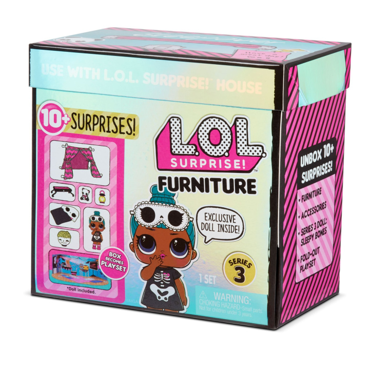 L.O.L. Surprise! - Nábytek s panenkou 3. série Sleepover